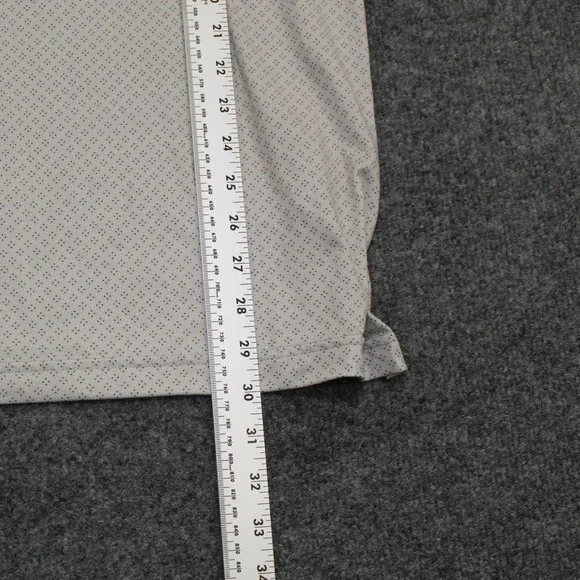 Adidas Golf‎ Polo Shirt Mens XL Gray Pattern Short Sleeve Casual Athletic - Picture 5 of 8